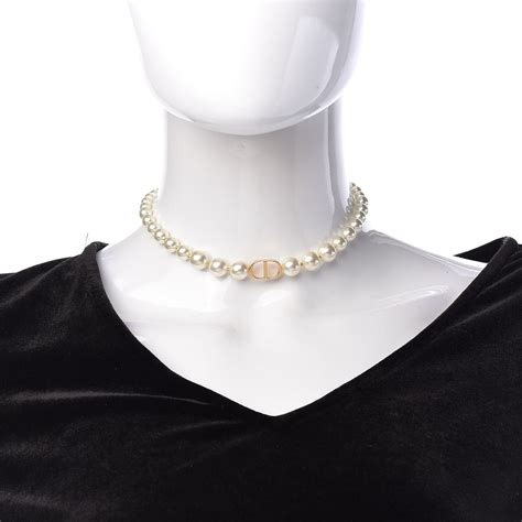 dior diamond and pearl necklace|christian Dior choker necklaces.